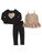 Leo Heart Sweatshirt with Ruffled Cami and Leggings Set