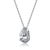 Collette Z Sterling Silver Cubic Zirconia Pear Necklace