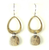 Large Open Medium Open Teardrop with Dangle