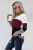 Tunic Stylish Rounded Hem Stripes Top