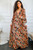 Floral Scent Cut Out Maxi Dress