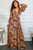 Floral Scent Cut Out Maxi Dress