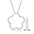 Collette Z Sterling Silver Cubic Zirconia Flower Shape Necklace