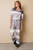 Abba Tie-dye V-Neck Top Elastic Waist Pants Set