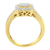 10KT Yellow Gold Diamond Cocktail Ring (5/8 cttw, H-I Color, SI2-I1 Clarity)