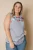 Statement Time Stripe/Floral Plus Size Tank