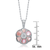 Collette Z Sterling Silver Cubic Zirconia White Stone Intricate Necklace