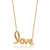 Collette Z Goldplated Sterling Silver Cubic Zirconia 'LOVE' Necklace