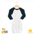 The Laughing Giraffe Baby Raglan Night Gown With Mittens