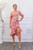 Polkadot Printed Crop Top and Midi Skirt with Ruching