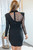 Over The Top ASYMMETRIC DRAPED SWISS DOT DRESS