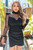 Over The Top ASYMMETRIC DRAPED SWISS DOT DRESS