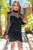 Over The Top ASYMMETRIC DRAPED SWISS DOT DRESS