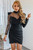 Over The Top ASYMMETRIC DRAPED SWISS DOT DRESS