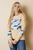 Splicing Waffle Knit Long Sleeve Top Thumb Hole