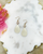 CZ & Teardrop Pendant Earrings 