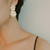 Sequin Double Bloom Flower Earrings