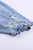 Bright Blue Distressed Mid Rise Jeans