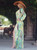 Palm Spring Deep V-Neck Long Sleeves with Side High Slit Maxi Dress
