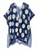 Navy- Daisy Border Accent Kimono