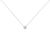 10 Karat White Gold 1/3 Carat Total Weight Round-Cut Solitaire Diamond 18" Pendant Necklace 