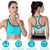 3 Packs Women Padded Sports Bras Yoga Fitness Push up Bra Female Top 