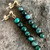 Emerald Bead Earrings