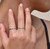 VEDA SILVER DAINTY CZ DIAMOND RING