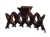 (5) Five 'X' Tortoise Shell Hair Claw