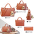 1Set/4Pcs Women Leather Handbag Lady Shoulder Bags 