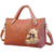 1Set/4Pcs Women Leather Handbag Lady Shoulder Bags 