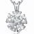 Collette Z Sterling Silver Cubic Zirconia Cut Circle Necklace