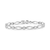 .925 Sterling Silver 1 1/2 Cttw Diamond Studded Alternating Circle and Kite-Shaped Vintage-Style Link Bracelet (I-J Color, I2-I3 Clarity) 7 Inch