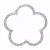 Collete Z Sterling Silver Pink Cubic Zirconia Flower Shape Necklace