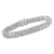 Sterling Silver 3ct. Total Diamond Weight Diamond Multi Row Lin Karat Tennis Bracelet 