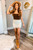 Pull Me In Crochet Mini Lace Skirt Ivory