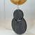 Large - Castle Stone Stain Cut out Circle Handmade Wooden Earrings Geometric