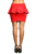 Peplum Lovin' Red Mini Skirt