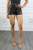 Coated Snake Print Shorts