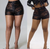 Coated Snake Print Shorts