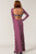Long Sleeve Stripe Maxi Dress Large