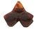 Tri Square Pyramid Tortoise Shell Hair Claw