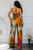 Mingle Around the World Multi Color Wide Leg Jumpsuit