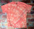 Coral Tie Dye Blank Tee