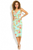 Floral Print Midi Skirt and Top Set Green