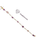 Handmade Stone Bracelets with Stainless Steel Gold overlay Chain