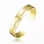 Collette Z Gold Plated with Cubic Zirconias Zig-Zag Cuff Bracelet