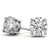 4.00 ctw Lab Grown Diamond Stud Earrings in 14k White Gold (G-VS)