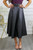 Never Enough Pleated Faux Leather Skirt