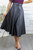 Never Enough Pleated Faux Leather Skirt